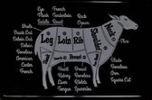 Metalen Wandbord Barbeque Schaap 20x30 cm