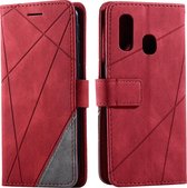 Book Case Samsung Galaxy A20s | Hoogwaardig PU Leren Hoesje | Lederen Wallet Case | Luxe Uitstraling | Telefoonhoesje | Pasjeshouder | Portemonnee | Rood