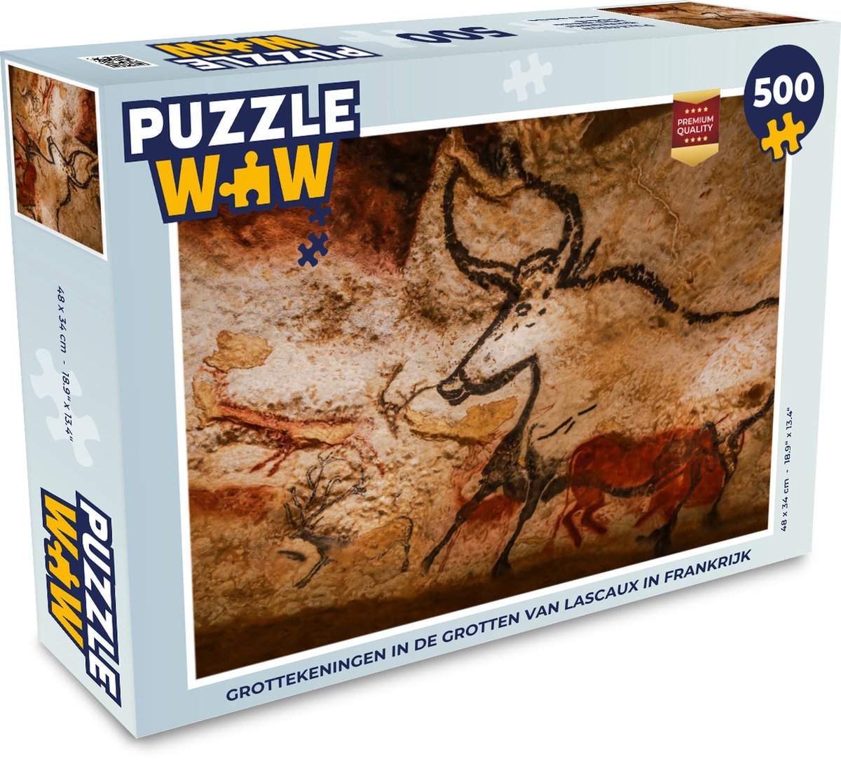 Puzzle Grottes de Lascaux 500 pièces - Dessins rupestres dans les Grottes  de Lascaux... | bol.com