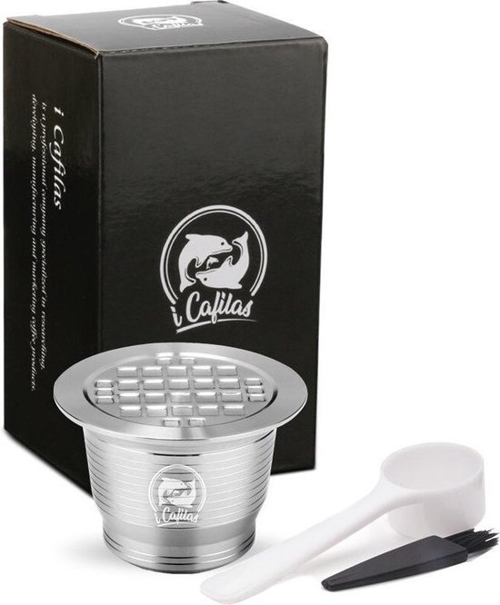Herbruikbare Nespresso Cups - Set - Hoogwaardig RVS - Hervulbare capsule | bol.com