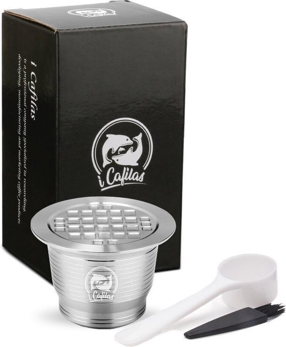 Herbruikbare Nespresso Cups - Complete Set - Hoogwaardig RVS - Hervulbare  capsule -... | bol.com