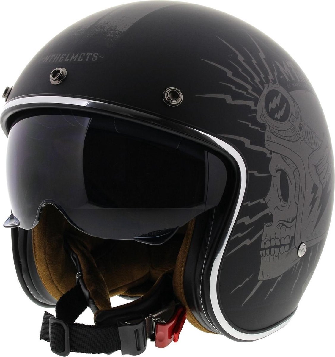 MT Jethelm Le Mans II SV Diler mat zwart grijs
