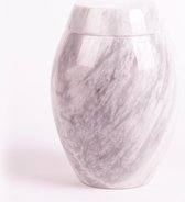 crematie urn | urn voor as | Natuursteen urn wit | Hoge kwaliteit urn | grote urn volwassene | urn voor buiten