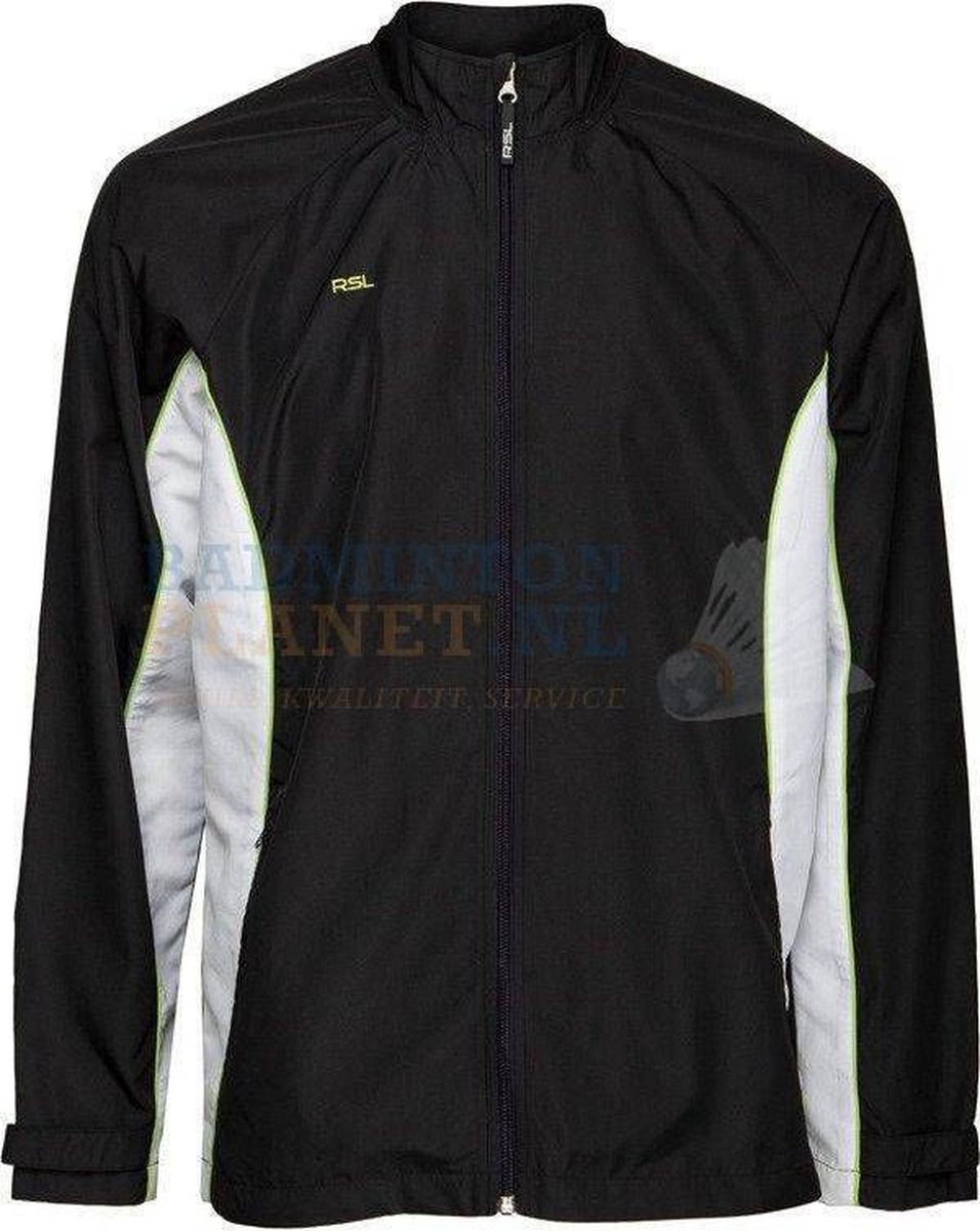 RSL Jacket Badminton Tennis Zwart/Wit maat S
