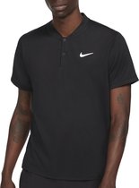 Nike Nike Court Dry Sportshirt - Maat M  - Mannen - zwart - wit
