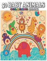 50 Baby Animals Coloring Book