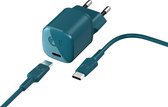 Fresh 'n Rebel - Bedrade oplader - 18W - USB-C - Blauw
