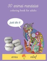 50 animal mandalas coloring book for adults stress relief: oloring Book For Adults Stress Relieving Animal Designs