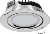 Ledmatters - Inbouwspot Chroom - Dimbaar - 5 watt - 510 Lumen - 2700 Kelvin - Warm wit licht - IP44 Badkamerverlichting