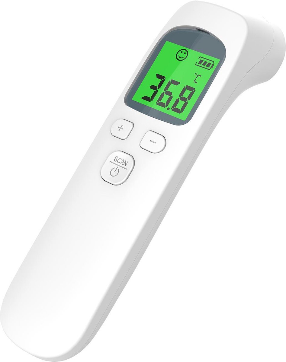 Thermomètre frontal infrarouge avec écran couleur numérique - Mesure rapide  en 1... | bol.com