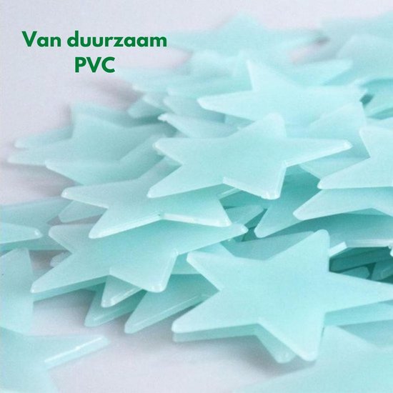Yomaido Glow in The Dark stickers, 4 stuks muurstickers voor kinderkamer, lichtgevende kwallen en sterren stickers, Glow in the Dark sterren plafond voor doe-het-zelf jongens meisjes muur