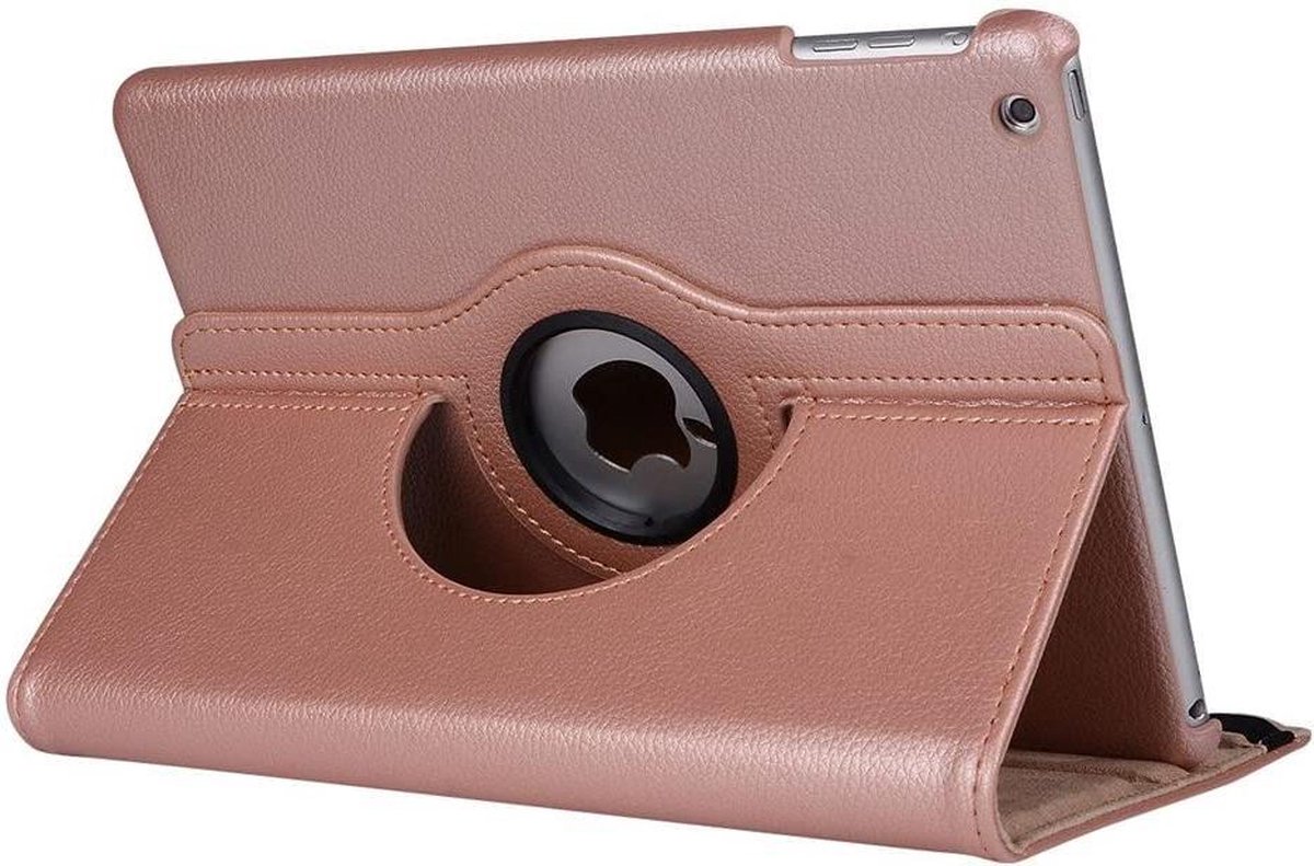 Apple iPad 10,2 (2019 / 2020) bookcase 360 graden draaibare hoes (rosé goud)