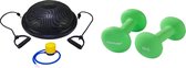 Tunturi - Fitness Set - Balanstrainer - Balance Trainer & 2 x 4 kg Gewichten