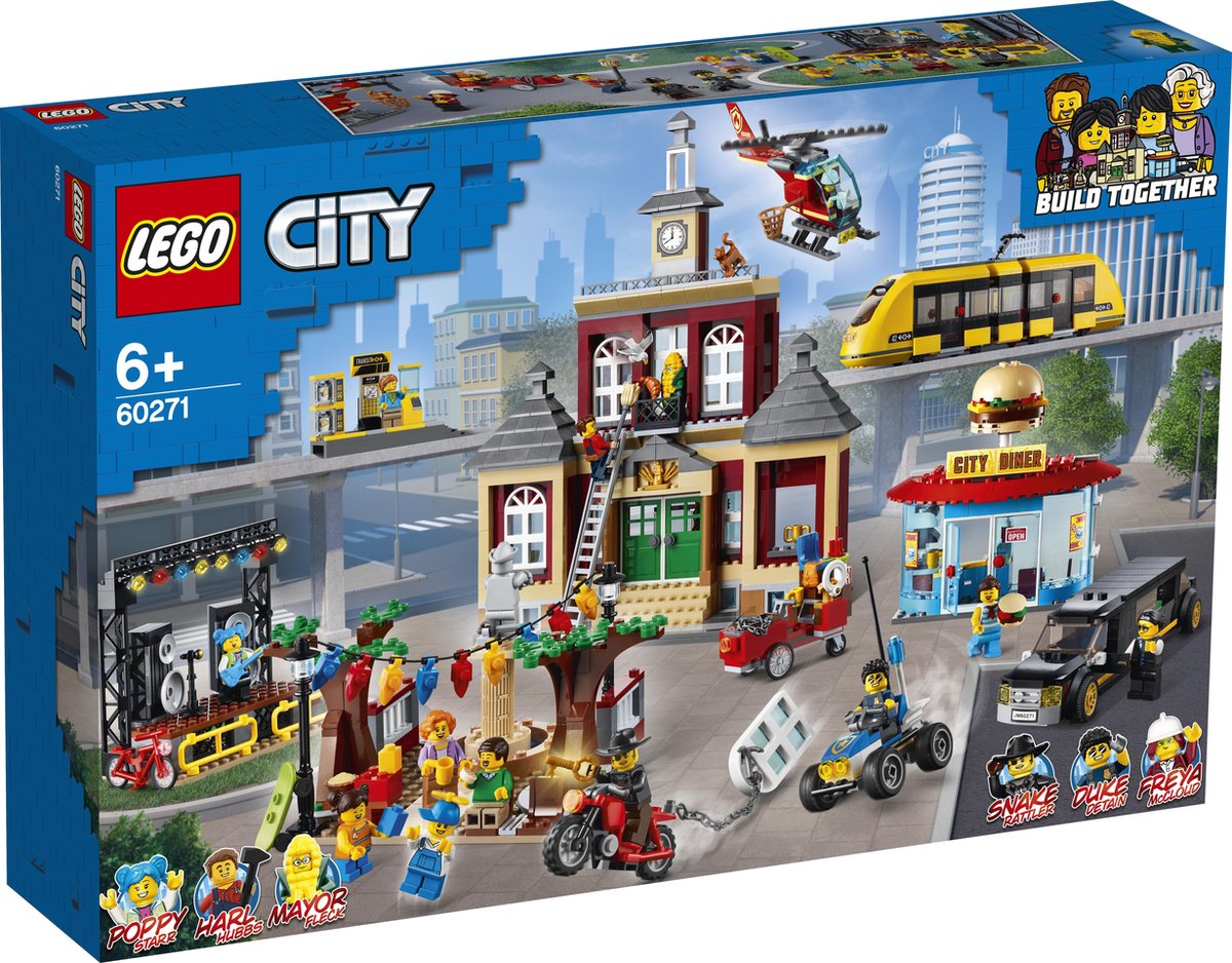 een vuurtje stoken fysiek Kietelen LEGO City - Marktplein - 60271 | bol.com