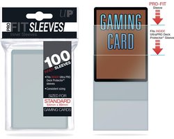 Deck Protector Trading Card Sleeves Sleeves - Pro-Fit Clear Standard C - 100 stuks