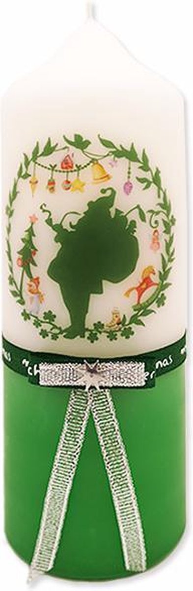 Kerstkaars Kerstman Groen