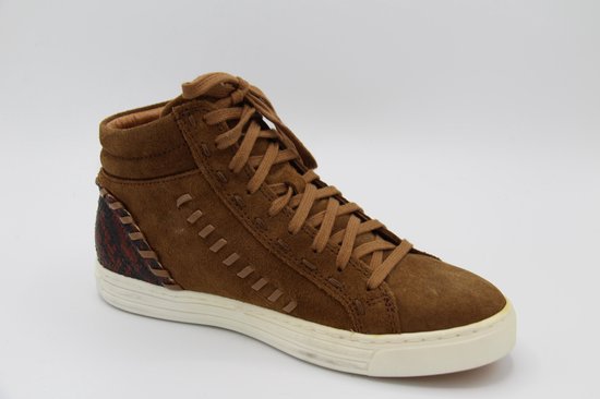 AQA 4857 cognac kleurige sneaker met sierstiksel maat 37 | bol.com