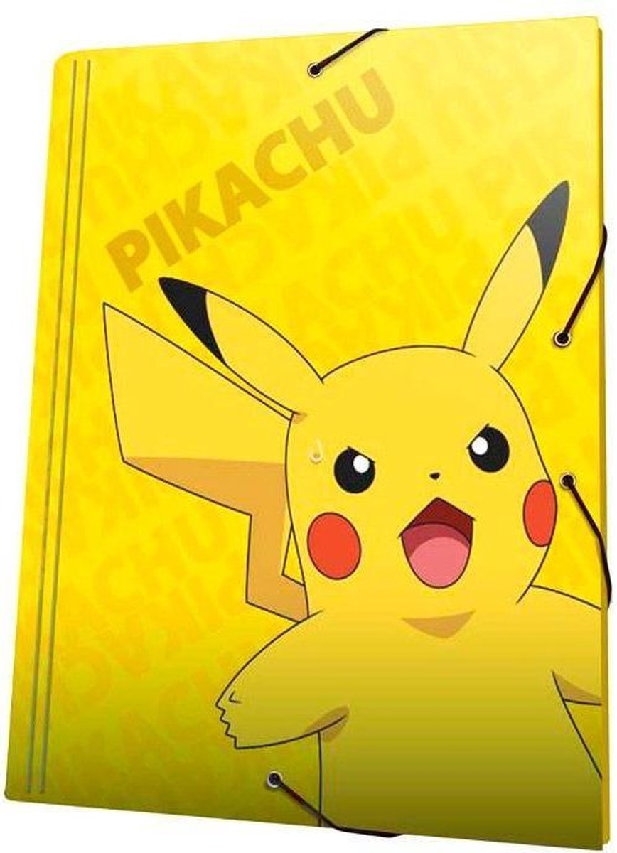 Pokémon - Farde à Feuilles A4 Jaune Pikachu