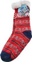 1 paar Rode Grachten Comfort Warme Premium Thermo sokken- One Size - Antislip Dikke Sokken Mannen en Dames - Noorse sokken - Slofsokken - Gevoerde Wintersokken - Huissokken - Dikke Sokken - U