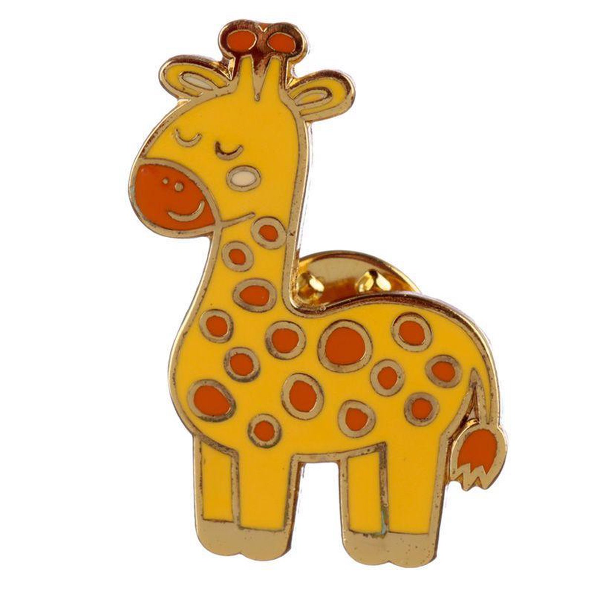 button Giraffe emaille