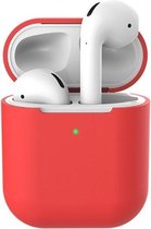 Siliconen bescherm hoesje voor Apple Earpods - Bescherming cover case voor Earpods - Rood -