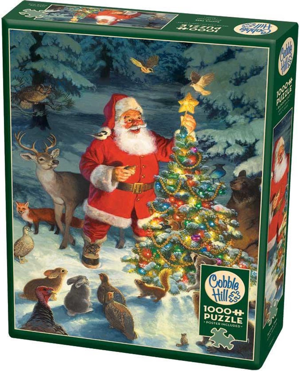 Cobble Hill Puzzels Santa's Tree - 1000 stukjes op Prijzenvolger.com