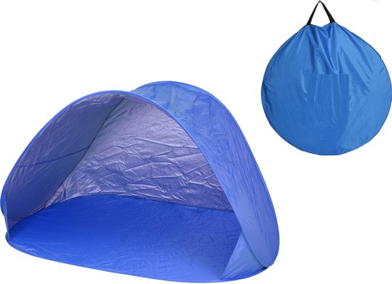 MaxxGarden Pop up strandtent - opvouwbare tent - 145x100x80 cm - BLAUW |  bol.com