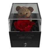 Jewelry Rose Box Licht Bruin Geschenk