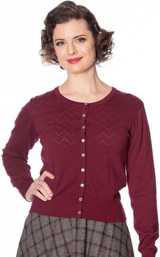 Dancing Days - PIONTELLE KNIT Cardigan - XL - Paars