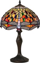 Tiffany stijl tafellamp - glas in lood - 47,5 cm hoog
