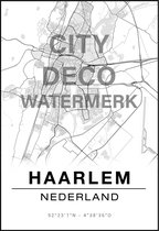 POSTER - PLATTEGROND HAARLEM A4