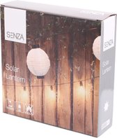 SENZA - Solar Led Lantern Circle - Wit - Buitendecoratie -