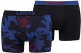Levi's - Heren - 2-Pack Camo Brief Boxershorts - Blauw - S