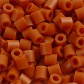 Strijkkralen, afm 5x5 mm, gatgrootte 2,5 mm, medium, rood bruin (32254), 6000 stuk/ 1 doos