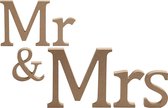 Letters, MR & MRS, H: 13 cm, D: 1,5 cm, 1 set