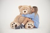 mega grote reuze teddybeer 150 cm beige