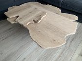 Salontafel Stretto boomstam | Uniek ontwerp, massief eikenhout, 1.10 x 0.70cm | Quattro Design