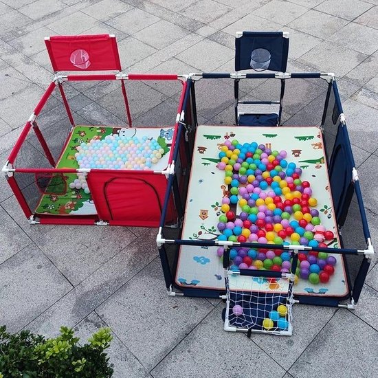Grondbox - XL Blauw - Kruipbox - Speelbox - Playpen - Baby - Peuter en kind afscherming - Gigantische Baby box | Kinderbox - Merkloos