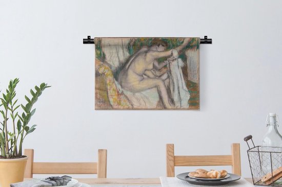 Tapisserie Edgar Degas - Femme séchant son bras - Peinture par Edgar Degas Tapisserie coton 60x40 cm - Tapisserie avec photo