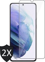 Screenprotector geschikt voor Samsung Galaxy S21 Plus - Gehard Glas Beschermglas Tempered Glass Screen Protector - 2 Stuks
