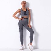 JT Supply – Flex – Sportlegging Dames High Waist – Sportbroek Dames – Sportkleding Dames - Seamless Sportlegging - Hardloopbroek Dames – Tiktok Legging – Yogalegging Dames – Fitnes