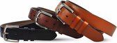 Safekeepers Sportieve Jeans Broekriem Zwart Bruin Cognac 115