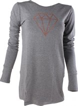 Papillon Dansshirt Dames Viscose Grijs Maat S