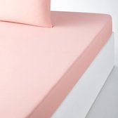 Deco Milano, - Hoeslaken - 180x200/ 30 cm - 100% katoen,2x KUSSENSLOPEN 60x70cm,Roze