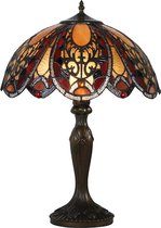 Tiffany stijl tafellamp - glas in lood - 59cm hoog