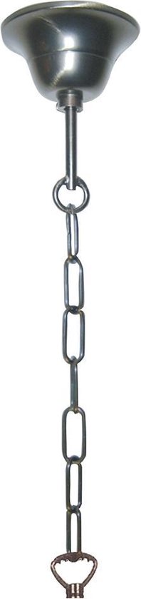 LumiLamp Suspension Tiffany 130 cm Couleur or Fer Lampe à suspension