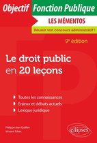 Le droit public en 20 leçons - 9e édition