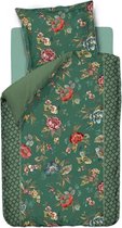 Pip Studio Poppy Stitch Groen Dekbedovertrek 140 x 200/220 cm