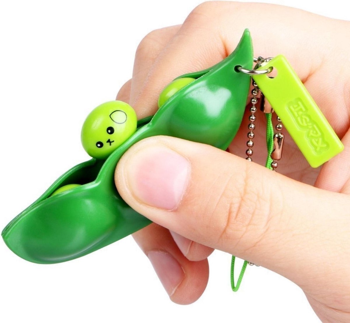 Fidget Bean |  Fidget Squishy | Pop It | Pea Popper | Fidget Boontjes | Sleutelhanger | Fidget Toy | Simple Dimple - Groen - Merkloos