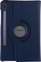 Samsung Tab S6 Donkerblauw Book Case Tablethoes - 360 graden draaibaar